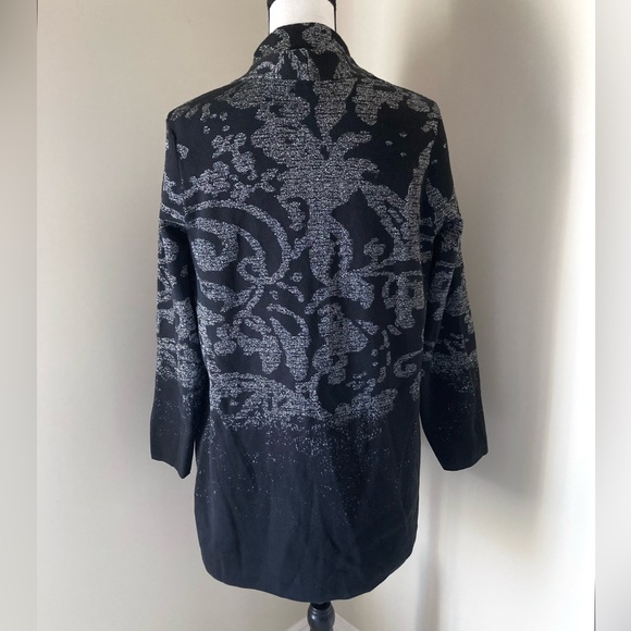 Chico’s Jacquard Ombre Scroll Print Tank and Cardigan Set Size L - Picture 9 of 16